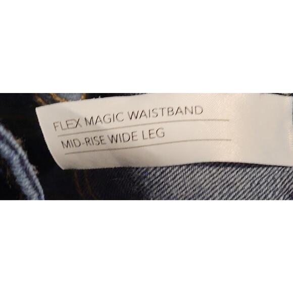 Lane Bryant Flex Magic Waist Band Mid-Rise Wide Leg Denim Jeans Womens Size 22 - Picture 6 of 7